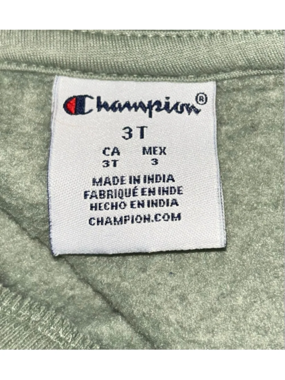 Boys Champion Green Sweatshirt & Cargo Jogger Set 3T